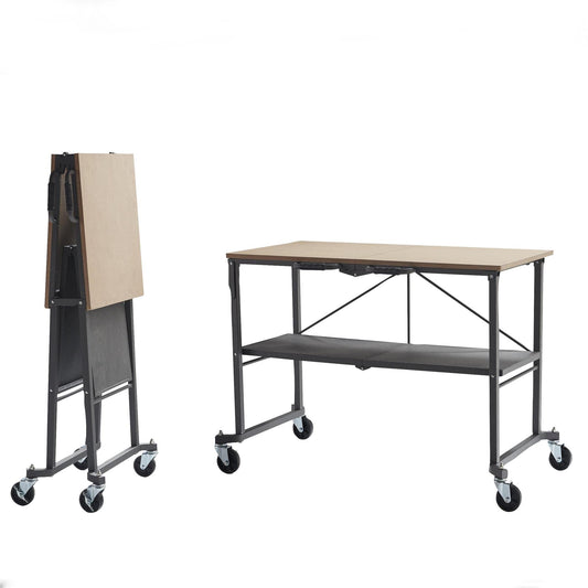 COSCO 66721DKG1E Folding Workbench and Table, Dark Gray - WoodArtSupply