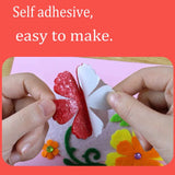 QIAONIUNIU Card Making Kits DIY Handmade Greeting Card Kits for Kids, Christmas Card Folded Cards and Matching Envelopes Thank You Card Art Crafts QIAONIUNIU