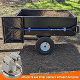 MUTUACTOR Heavy Duty Magnetic Hooks,Strong Magnetic Mop Broom Holder Wall Mount,No Drilling Movable Broom Clip Mop Rack for Garage Kitchen Laundry MUTUACTOR