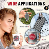 Tintnut Houndstooth Permanent Vinyl Roll - 12 inch x 5ft, Patterned Adhesive Vinyl Compatible with Cricut Machine, Black and White Permanent Outdoor Tintnut