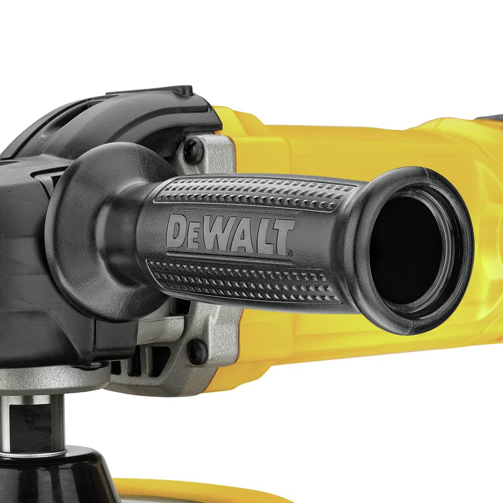 DEWALT Buffer Polisher, 7”-9”, 12 amp, Variable Speed Dial 0-3,500 RPM’s, Corded (DWP849X) Yellow, Large DEWALT