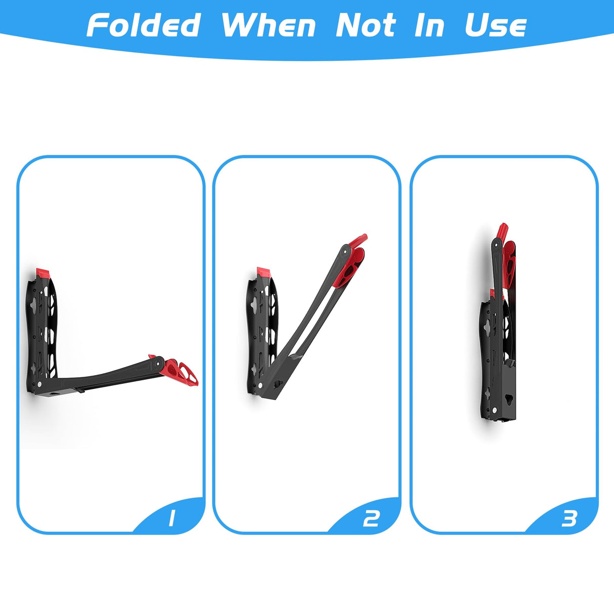 WALMANN BIKEPAL No Lifting Wall Mount Swivel Bike Rack, Vertical Bike Wall Hangers for Garage Space Saving Home Bike Storage Solution (2 Pack) WALMANN