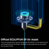 SCULPFUN S9 Air Assist Nozzle,SCULPFUN S9 Laser Engraver Upgrade Accessories,Metal Structure,Easy to Install,Clean Cutting Engraving Wood Acrylic SCULPFUN