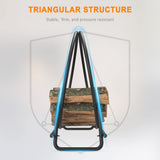Mr IRONSTONE 41 inch Firewood Rack, Firewood Log Hoop for Indoor Fireplace Wood Storage Ring, Round Tubular Steel for Patio Deck Metal Log Holder Mr IRONSTONE
