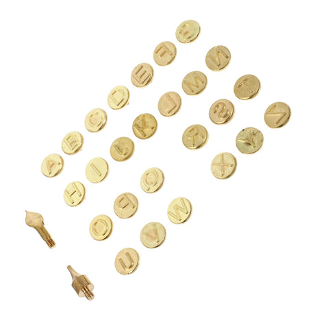 Versatile 28-Piece Copper Letter Soldering Iron Set for Wood and Leather Branding Healifty