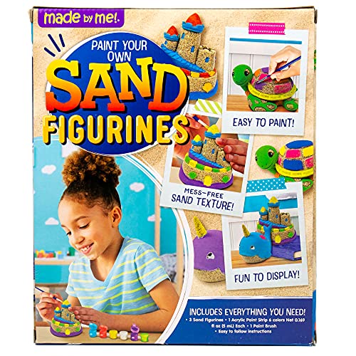 Made By Me Paint Your Own Sand Figurines by Horizon Group USA, Create Sand-Inspired Sculptures, Easy-to-Paint & Mess-Free Surfaces, Includes Acrylic Made By Me