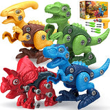 BAODLON Dinosaur Toys for 3 4 5 6 7 Year Old Boys, Take Apart Dinosaur Toy for Kid 3-5 5-7 Building Toy with Electric Drill, Learning Educational BAODLON