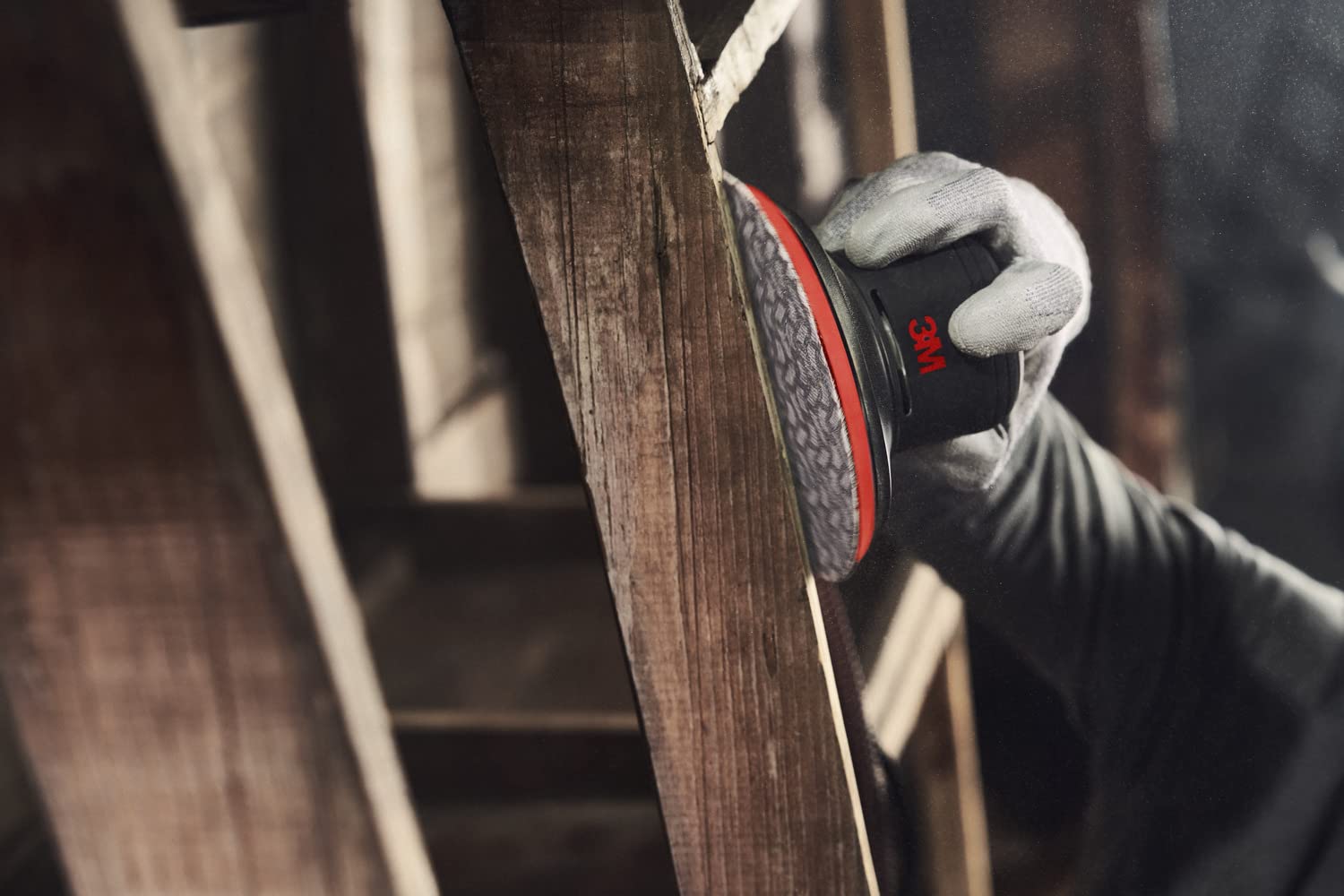 3M Random Orbital Sander, Xtract Pneumatic 88958, 6 in, Self-Generated Vacuum, 3/16 in Orbit, Ergonomic and Lightweight ROS, 209W Motor, Dust 3M