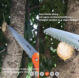 Edward Tools 7” Folding Saw - Heavy Duty Harden Triple Razor Tooth Steel - Hand Saw for Camping, Pruning, Backpacking, Survival, Outdoors, Gardening, Edward Tools