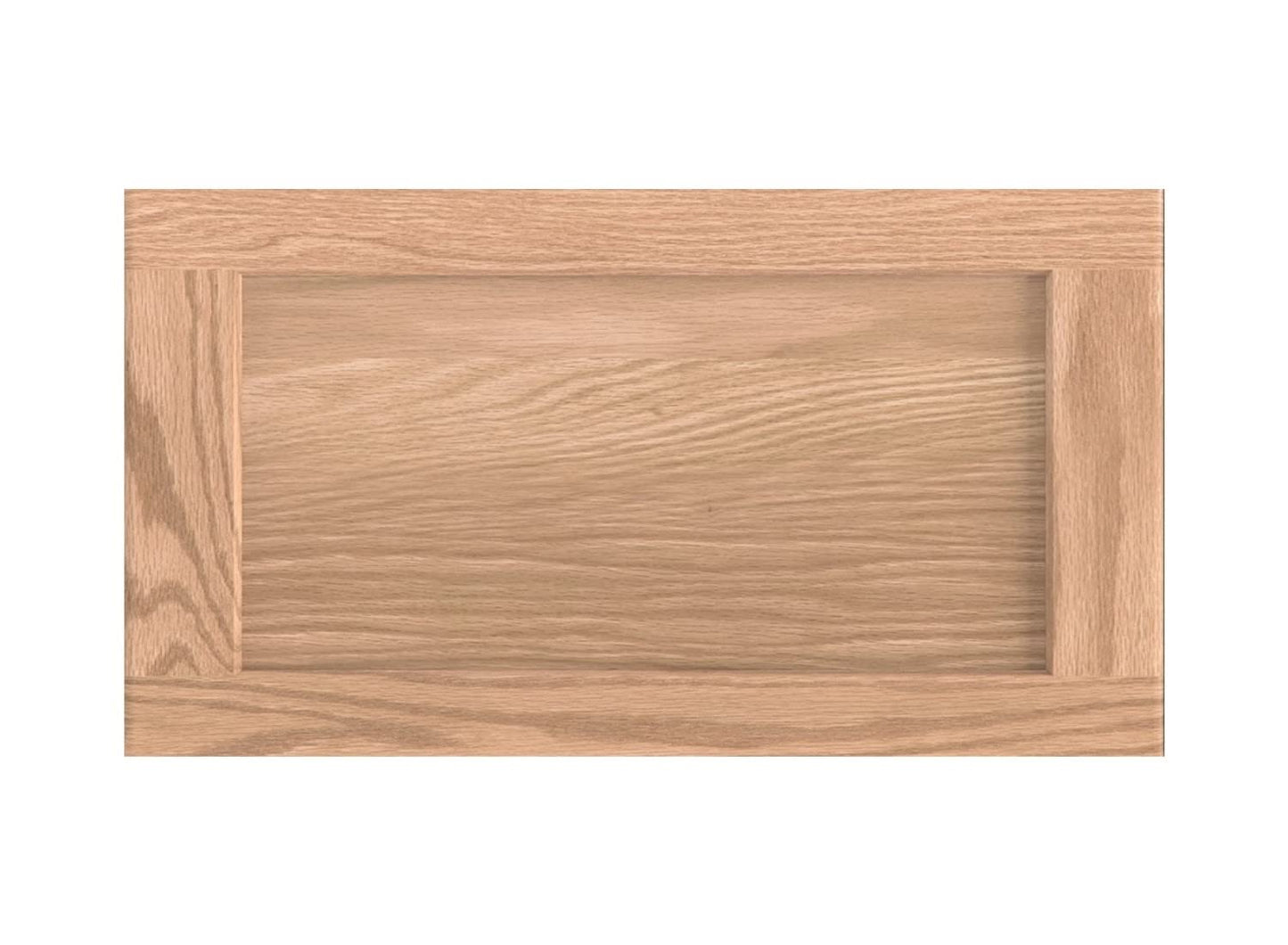 ONESTOCK 12W x 24H Unfinished Oak Kitchen Cabinet Door Replacement, Shaker Style