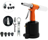 VOTOER Pneumatic Rivet Gun Hydraulic Air Riveter Tool Labor Saving Rivet Riveting Nut Nail Insert Hand Tool Set, 1/4-inch 3/16-inch 5/32-inch VOTOER