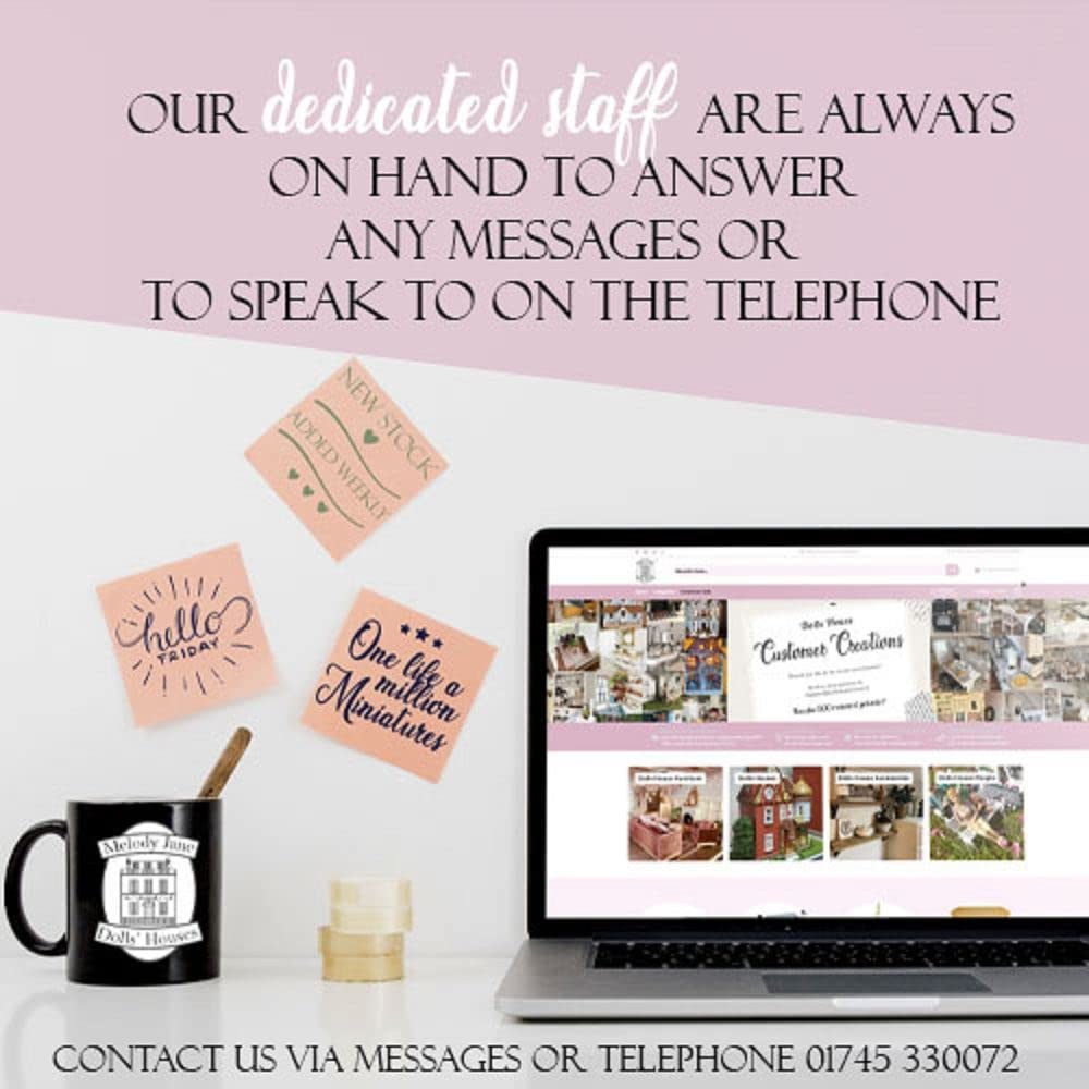 Melody Jane Dollhouse Footstool Stool Unfinished Bare Wood Miniature Furniture Melody Jane Dolls Houses