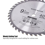 Table Saw Blade 𝑼𝒑𝒈𝒓𝒂𝒅𝒆 9 inch 5/8 Arbor 40T Universal Fit Common Steel Blade for Wooden (2 Pack) 9" Circular Saw Blade Wadoy
