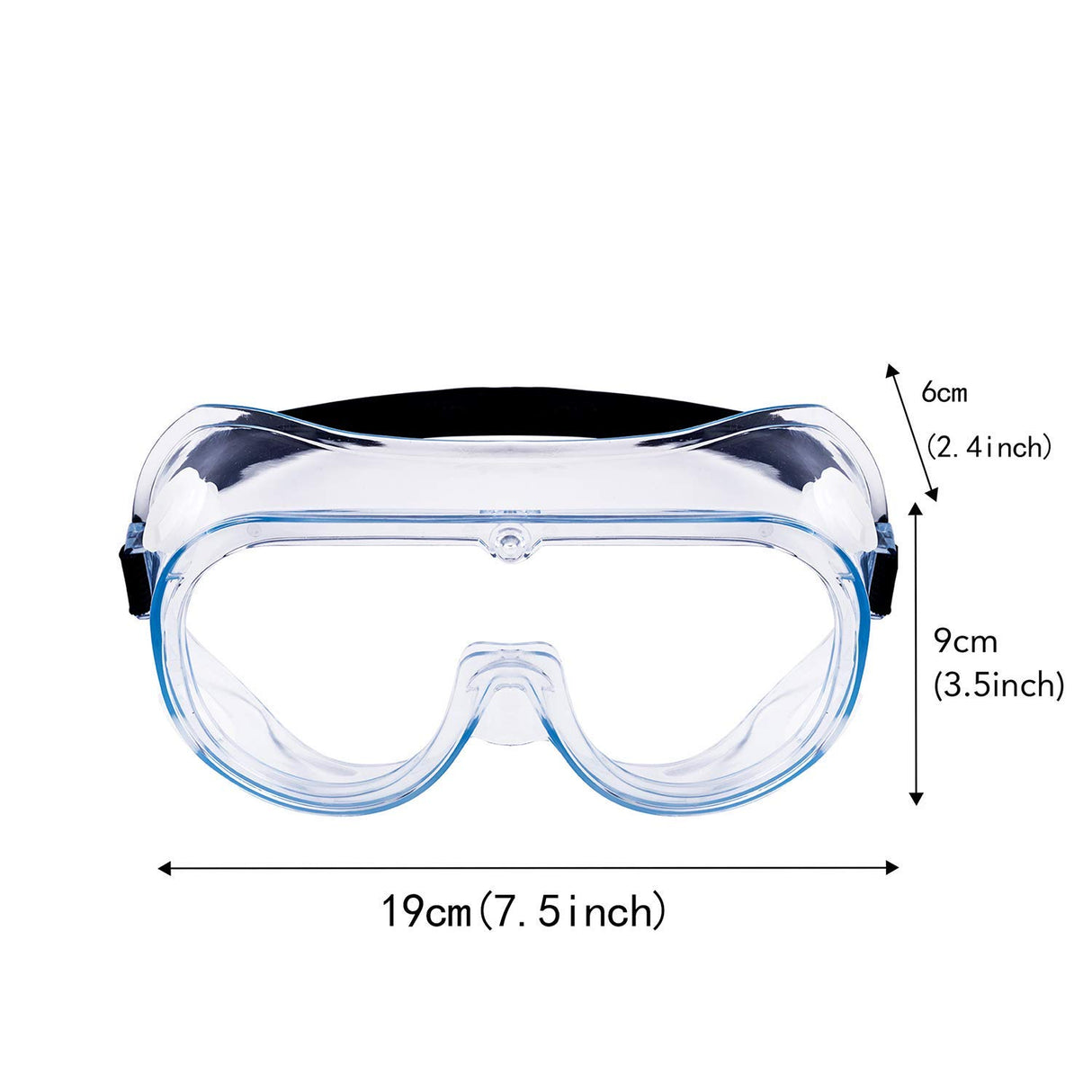 YunTuo 2 pack Safety Goggles, Adjustable,Lightweight Anti-Fog Protective Safety Glasses, Eye Protection, White YunTuo