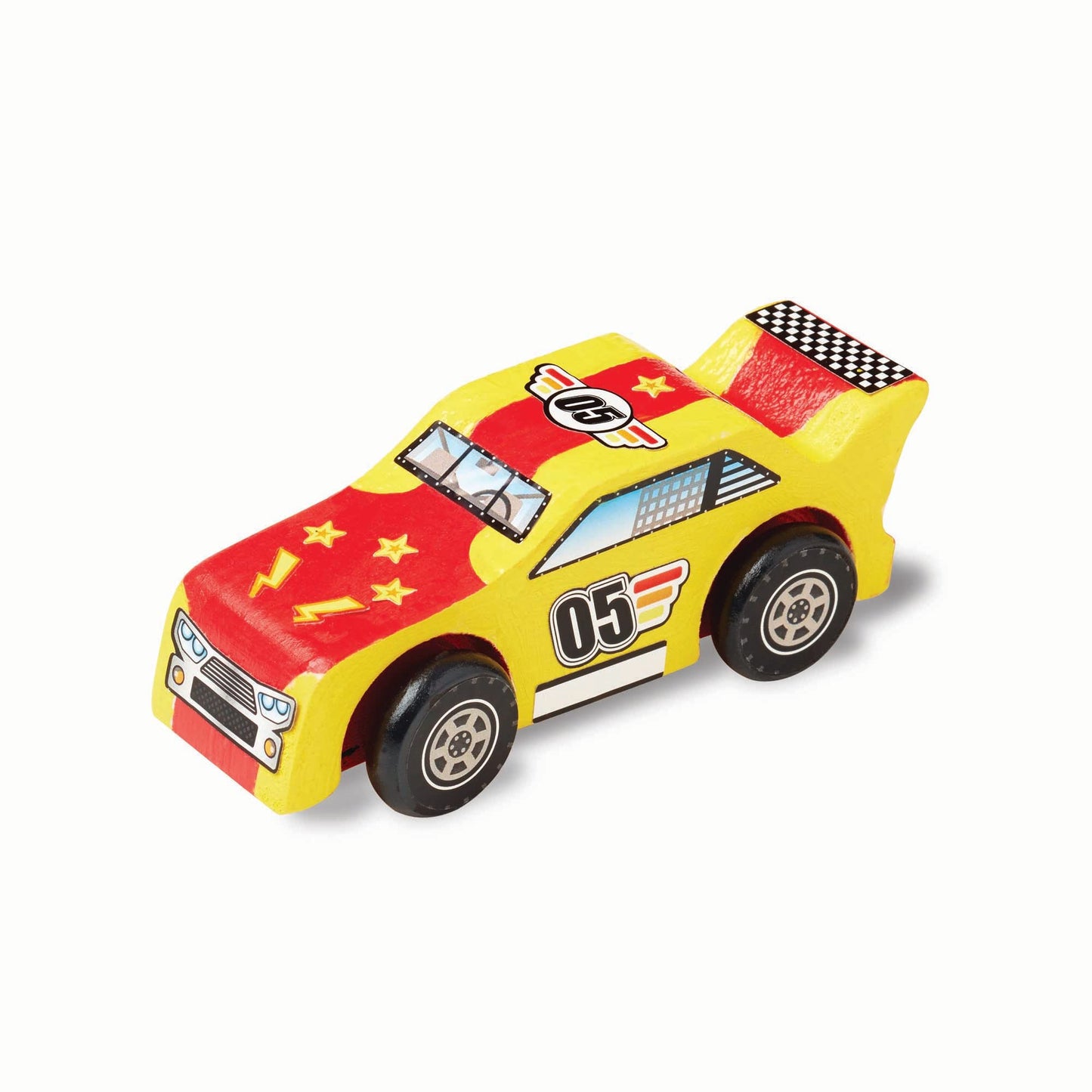 Melissa & Doug Created by Me! Race Car Wooden Craft Kit - WoodArtSupply