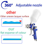 PNTGREEN HVLP Spray Gun Gravity Feed, 600CC Capacity, with 1.4mm Nozzle Professional Air Paint Sprayer Spray Guns for Painting Cars PNTGREEN