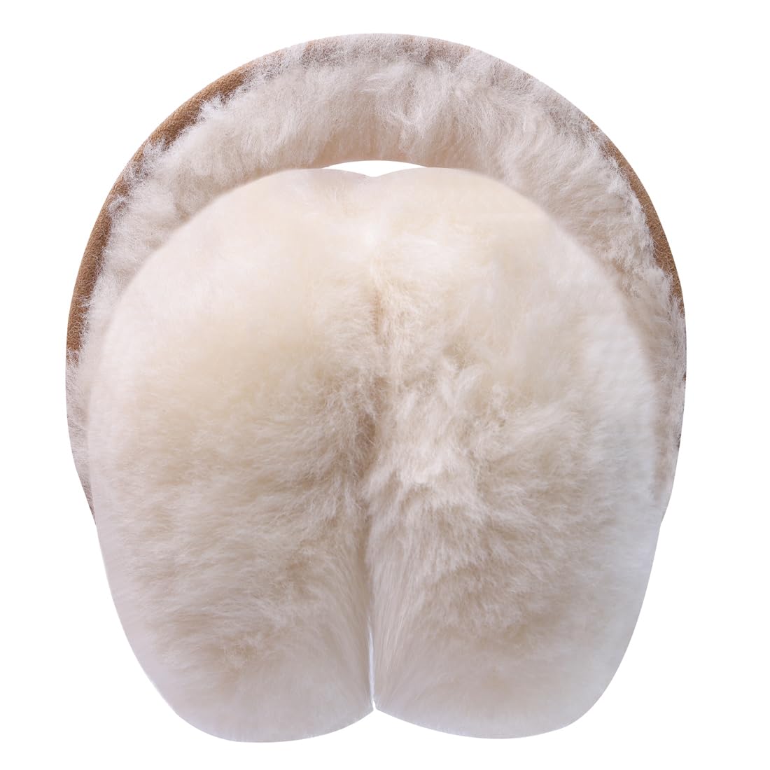 Harssidanzar Real Fur Winter Earmuffs for Men Women, Genuine Fur Earmuff,Sheepskin Ear muffs, Foldable Earmuffs, Outdoor Earmuffs,Ski Earmuffs Harssidanzar