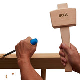 Wooden Mallet 4 ½” Bora 540049, The Well-Balanced Beechwood Woodworking Mallet That’s Ideal for Solid, Damage-Free Striking Bora
