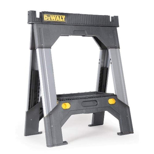 Dewalt DWST11031 Adjustable Metal Legs Sawhorse,Black - WoodArtSupply