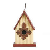 Glitzhome Wooden Bird House Indoor Outdoor Decor Hanging Garden Birdhouse 9" H glitzhome