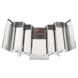 Portable Cantilever Tool Box Crafted from Stainless Steel with 5 Tray Cantilever for Home and Auto Repair Folding Metal Toolbox. (460) Walfront