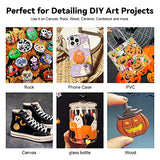 Bundle of Arrtx Acrylic Paint Pens for Rock Painting, 60 PCS Extra Brush Tip, Water Based Paint Markers for Stone, Glass, Easter Egg, Wood and Fabric Arrtx