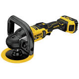 DEWALT 20V MAX* XR Cordless Polisher Kit, Rotary, Variable Speed, 7-Inch, 180 mm (DCM849P2) DEWALT