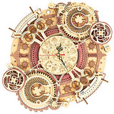 ROKR 3D Wooden Puzzles for Adults Mechanical Clock Kits-Zodiac Clock, DIY Clock Model Building Kits Brain Teaser Puzzles, DIY Crafts/Hobbies/Gifts ROKR
