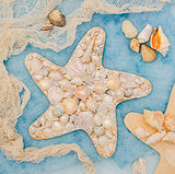 Unfinished Wooden Starfish Cutout, 12", Pack of 1 Wooden Shapes for Crafts, Use for Summer, Beach & Nautical Decor and Crafting, by Woodpeckers Woodpeckers