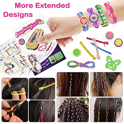 134pcs Friendship Bracelet Making Kit Toys for Teen Girls, Ages 6 7 8 9 10 11 12 Year Old Girl Gifts, Birthday or Party Present Arts and Crafts Gimp - WoodArtSupply