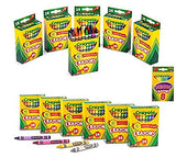 Crayola Crayons 24 in a Box (Pack of 12) 288 Crayons Total Bundle with Box of Neon Crayons Crayola