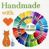Embroidery Floss Rainbow Color 50 Skeins Per Pack Cross Stitch Threads Friendship Bracelets Floss Crafts Floss LE PAON