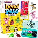 Made By Me Create Your Own Bead Pets by Horizon Group Usa, Includes Over 600 Pony Beads, 6 Key Rings, Storage Box & Much More Made By Me