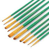 Transon 20pcs Artist Painting Brush Set and Acrylic Paint Set 12-Color with 3 Paint Brushes TRANSON