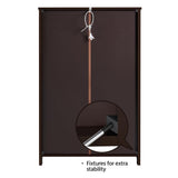 Yaheetech Wood Bathroom Floor Cabinet with 3 Drawers &1 Cupboard, Free Standing Storage Organizer Hallway Entryway Cabinet for Living Room Kitchen, Yaheetech