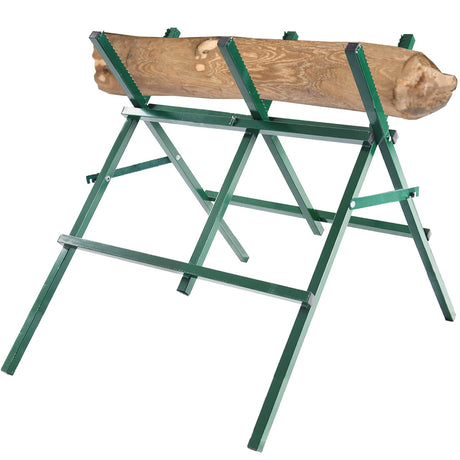 FLITURE Saw Horses Heavy Duty Folding Saw Horses Metal Log Holder for Cutting Saw Horse Adjustable Sawhorse Support 260LB Weight Capacity FLITURE