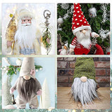 Gnome Beards for Crafting, 12 Pieces Pre-Cut Christmas Gnome Beards and Gnome Noses for Crafts Christmas Valentine's Day Independence Day Handmade EUBUY