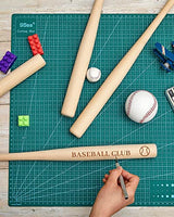 4 Pcs Mini Baseball Bats 18 Inch Wooden Baseball Bat Craft Unfinished Wooden Bats Unpainted Wood Baseball Bats for Painting DIY Craft Projects Ball Juexica