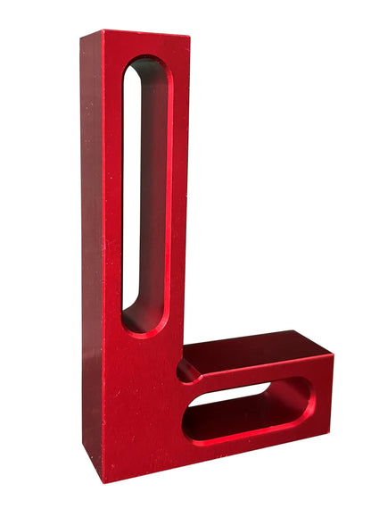 Lkonwee 90 Degree Mini Positioning Square, Small Pocket Right Angle Clamps Woodworking Carpenter Tool, Check Square on Carpenter Cutting Tools (Red) - WoodArtSupply