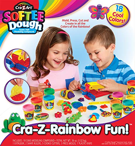 Cra-Z-Art Super Rainbow Softee Dough Color Pack Set (30Piece) Cra-Z-Art