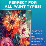 Horizon Group USA 9x12 Pre-Stretched Canvas Value Pack of 8, Primed, Perfect for Painting Projects, Watercolor, Oil & Acrylic Paints, Paint Canvas Horizon Group USA