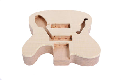 Unfinished Guitar Body Replacement Mahogany Maple wood For Tele Style Electric guitar - WoodArtSupply