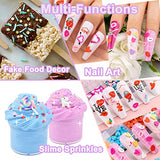 LIKETURE Fake Sprinkles 12 Jars 180g Polymer Clay Sprinkles Fake Candy Sprinkles Faux Sprinkle for Resin Slime Craft Plastic Sprinkle Nail Art Phone LIKETURE