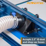 POWERTEC 71536 Deluxe Router Table Fence System 3-3/8” Tall 24" Long POWERTEC