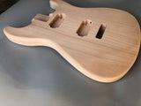 Electric Guitar Body Blank Mahogany wood Electric Guitar Body Unfinished DIY Project For ST Guitar body Replacement (Model 2) Generic