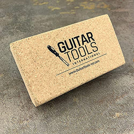 Flat Beveled Cork Sanding Block for Guitar Luthiers - Tool - Carpenter - Files - Guitar - Bodies - Wood - Furniture - Bass - Repair instruments - Guitar tools USA