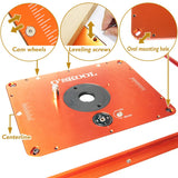 Router Lift Systems for 4.2" Diameter Motors, 9-1/4'' x 11-3/4'' Plate 5-Piece Insert Ring Kit O'SKOOL