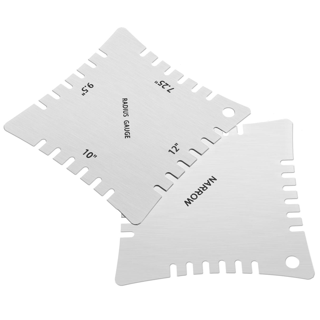 15 Pieces Guitar Luthier Tools Set Including Guitar Radius Gauge, String Action Ruler Gauge, 32 Blades Feeler Gauge, Guitar Notched Radius Gauges for Mudder