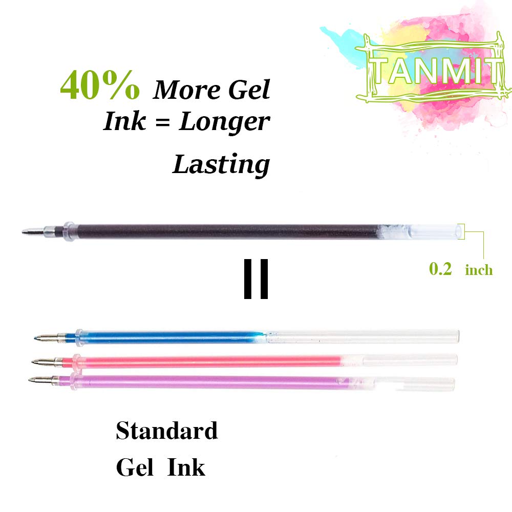 TANMIT gel pens - color chart  Gel pens coloring, Gel pens, Organize craft  supplies