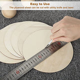 40 PCS 8 Inch Wooden Circles for Crafts, Unfinished Wooden Round Natural Wooden Discs Blank Wood Circle for DIY Crafts, Door Hanger, Painting, Acrux7